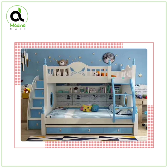 Kids wooden Double Bunk Bed