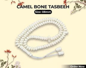 Real Camel bone tasbeeh 100 beads 6 mm