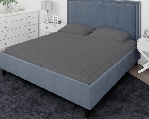 Eminent King Size Cotton Bedsheet - Grey