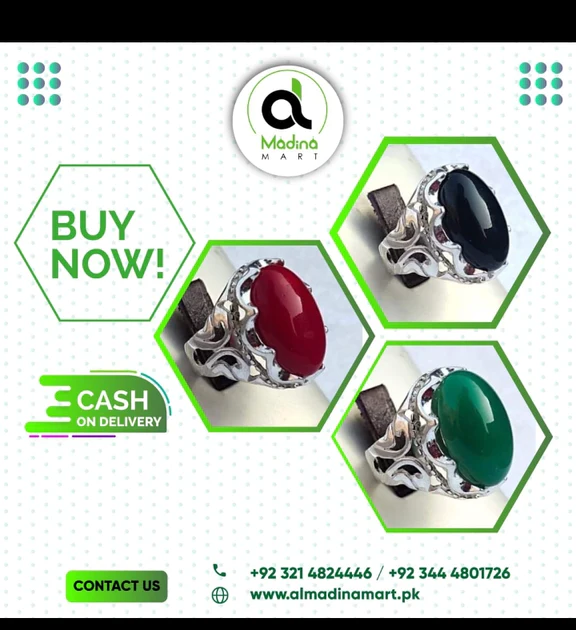 Silver Ring With Real Stone