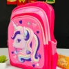 Unicorn Printed Pink School Bag For Kids - Image 2