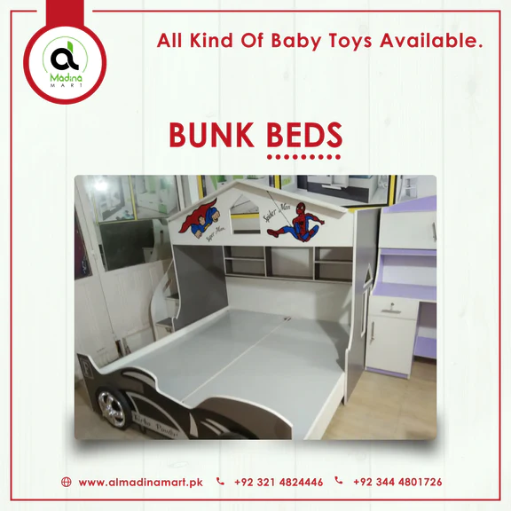 Single Kids Wooden Bed