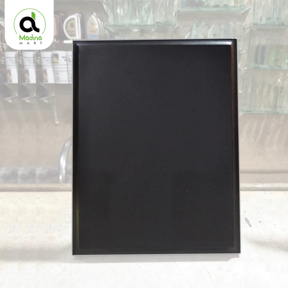 Black wooden shield